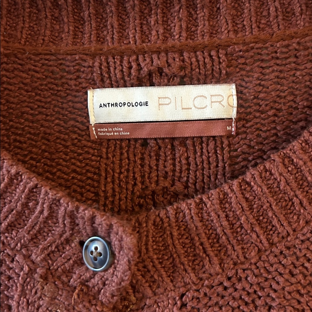 Anthropologie Pilcro Chocolate Cardigan - image 2